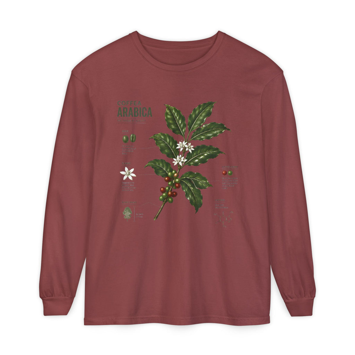 Coffee Arabica Botanical Long Sleeve Tee
