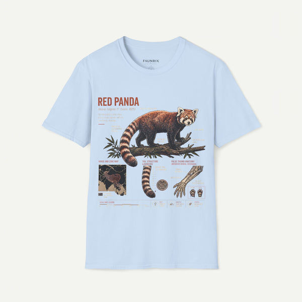 Red Panda Anatomy T-Shirt — Vintage Wildlife Graphic Tee
