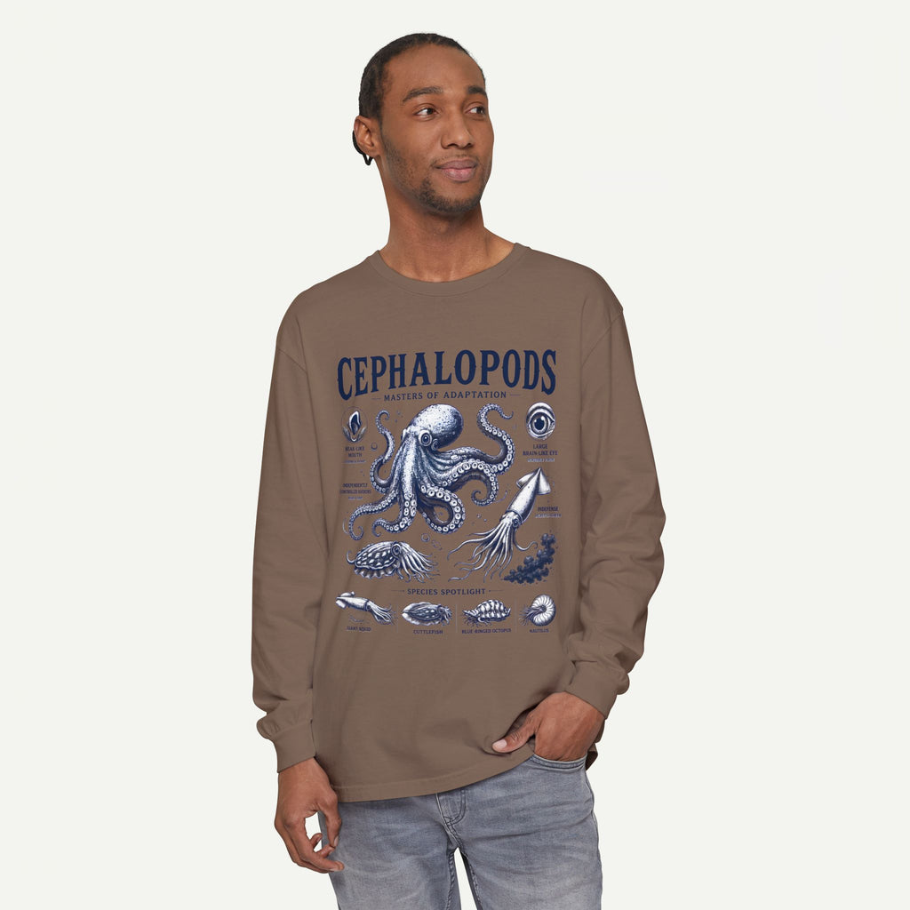 Cephalopods Illustration Long Sleeve Tee