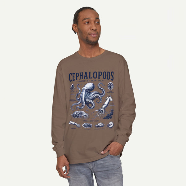 Cephalopods Illustration Long Sleeve Tee