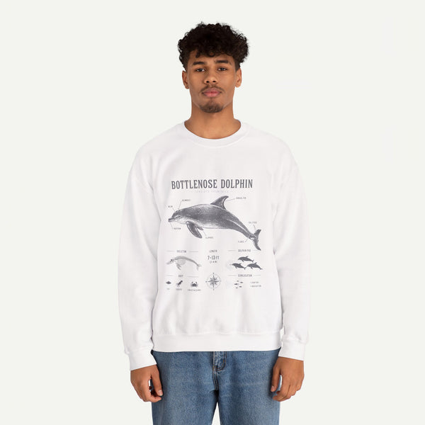 Bottlenose Dolphin Sweatshirt – Marine Life Educational Graphic