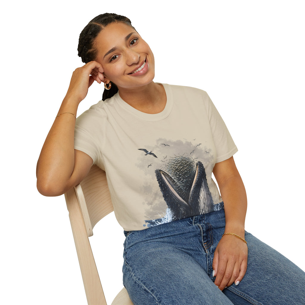 Whale Tail Ocean Scene T-Shirt – Marine Wildlife Tee