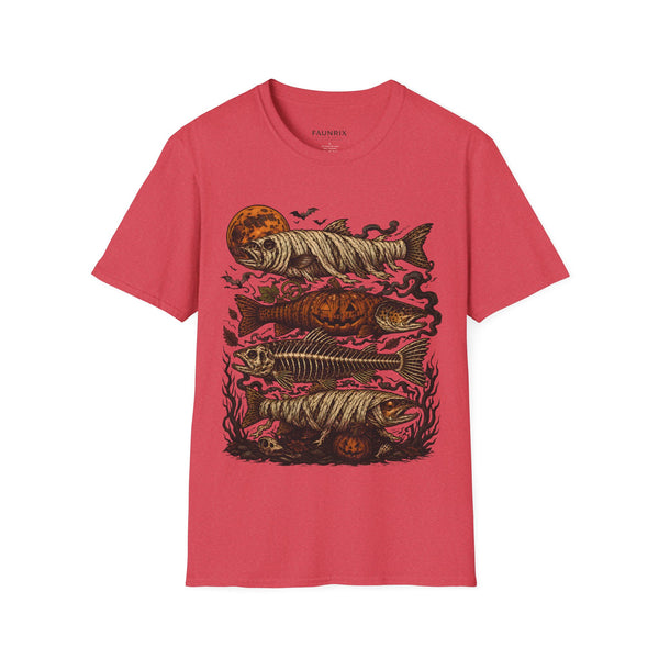 Halloween Pumpkin Fish T-Shirt — Spooky Koi Graphic Tee