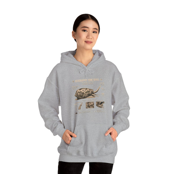 Turtle Anatomy Hoodie — Vintage Sea Turtle Illustration, "Be Different, Embrace Your Shell" Sweatshirt