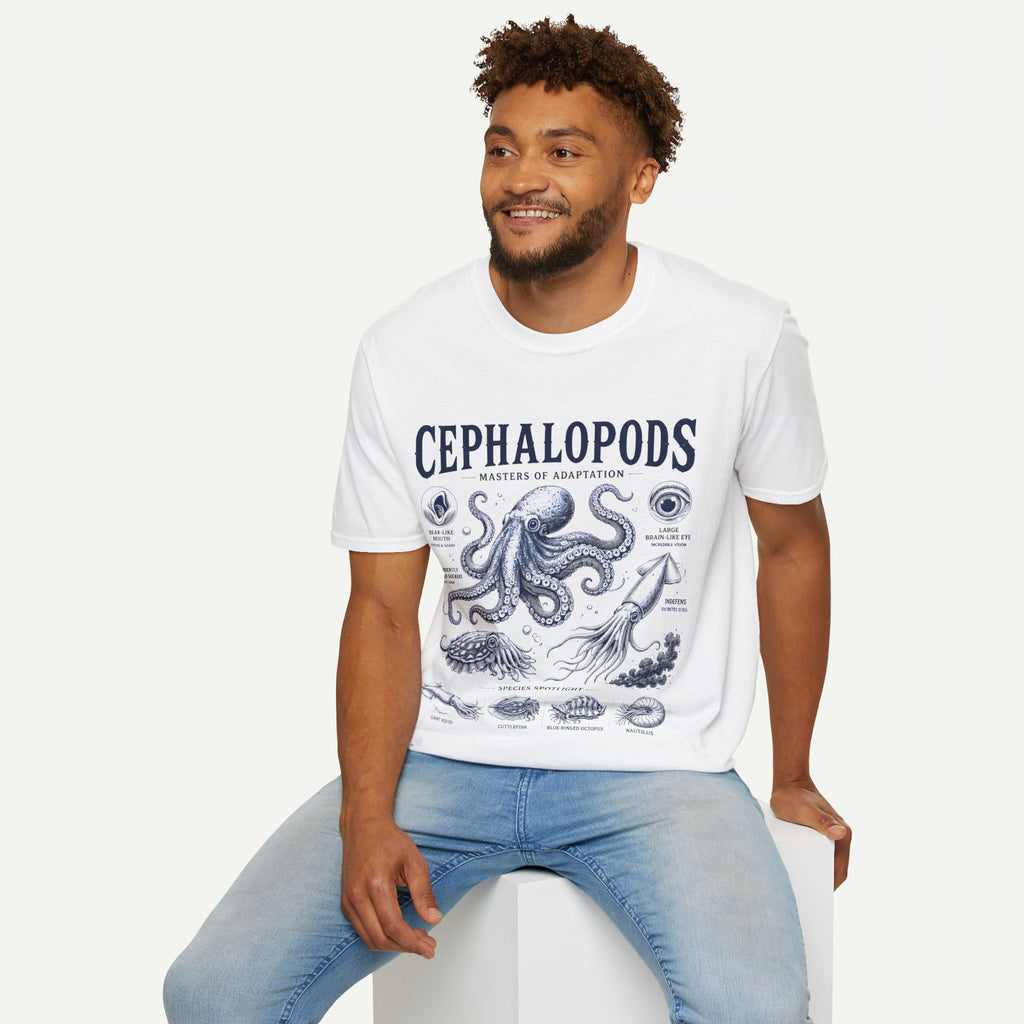 Cephalopods T-Shirt — Masters of Adaptation Vintage Octopus Graphic Tee