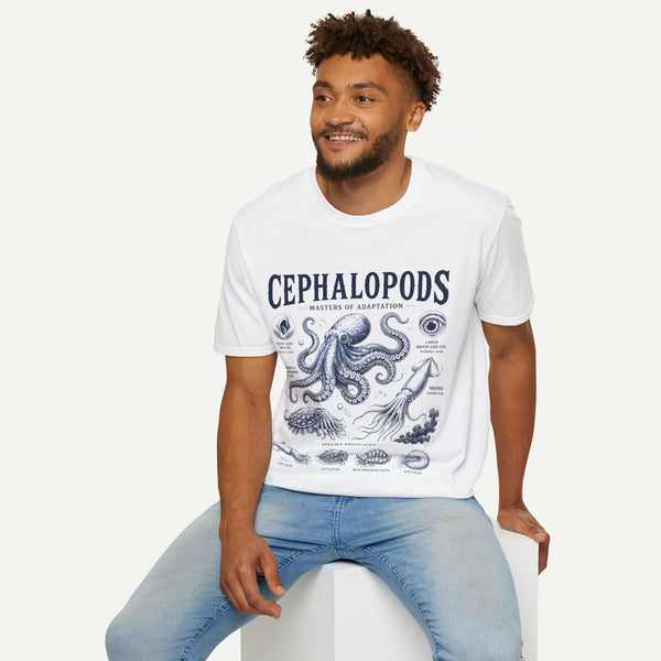 Cephalopods T-Shirt — Masters of Adaptation Vintage Octopus Graphic Tee