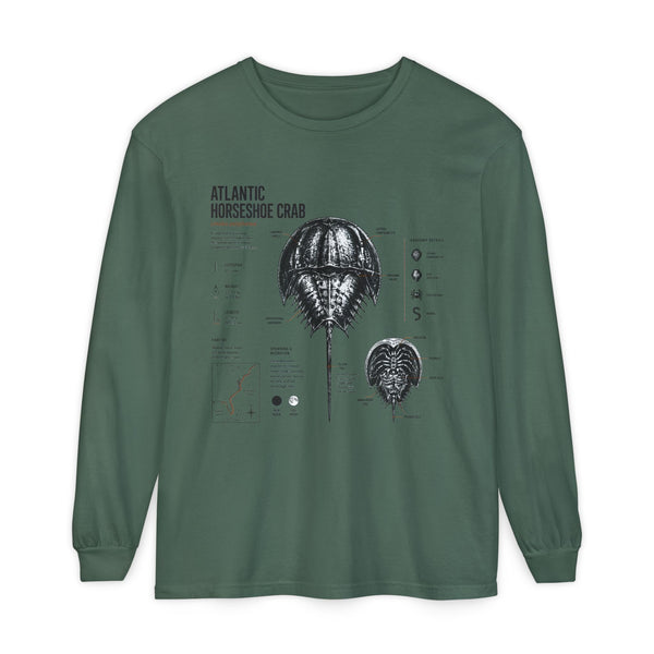 Atlantic Horseshoe Crab Anatomy Long Sleeve Tee