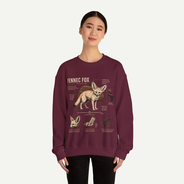 Fennec Fox Anatomy Sweatshirt – Wildlife Anatomy Crewneck