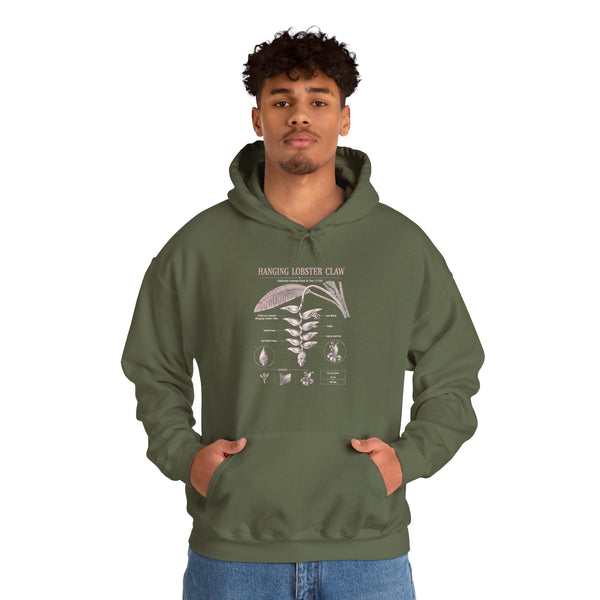 Botanical Growth Hoodie — Humming Lighter Club Plant Diagram Pullover