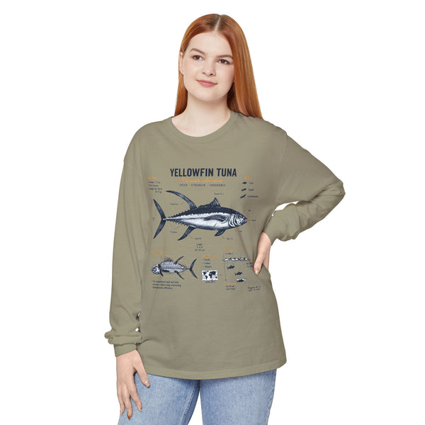 Yellowfin Tuna Anatomy Long Sleeve T-Shirt