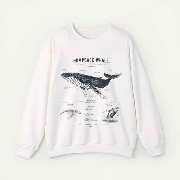 Humpback Whale Anatomy Sweatshirt