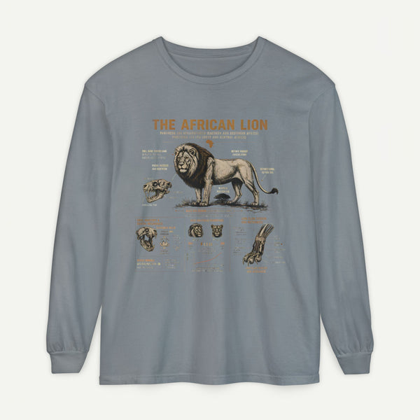 The African Lion Anatomy Long Sleeve Shirt