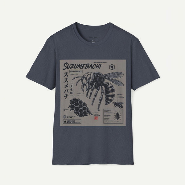 Suzumebachi Giant Hornet Anatomy T-Shirt — Japanese Illustration Graphic Tee