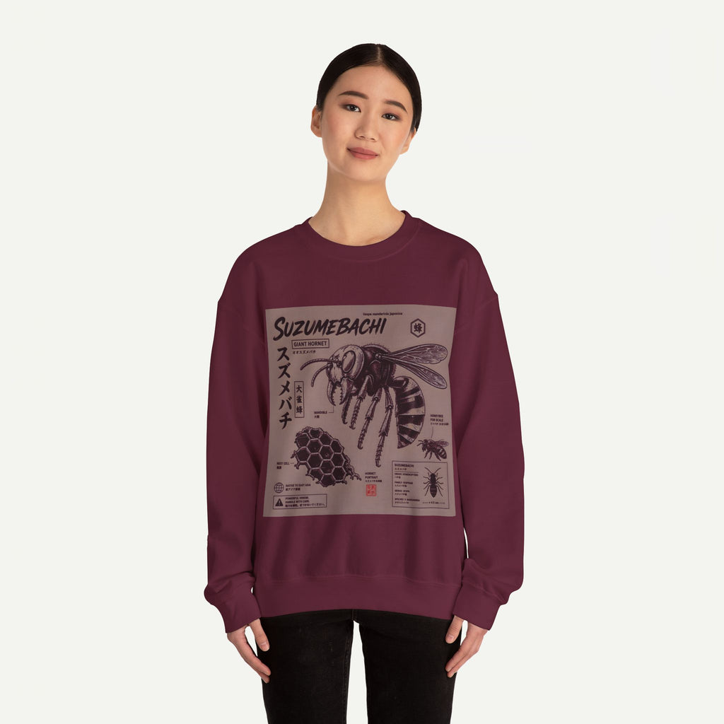 Suzumebachi Hornet Anatomy Crewneck Sweatshirt