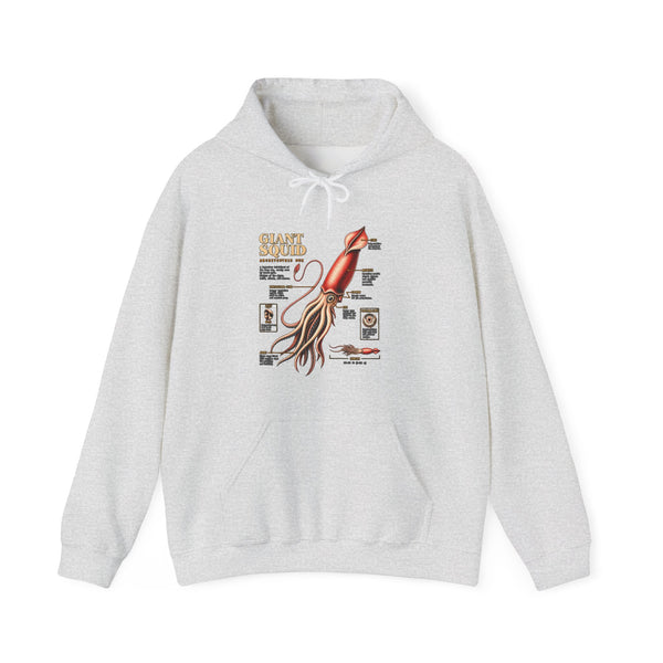 Squid Anatomy Hoodie — Vintage Scientific Illustration Pullover