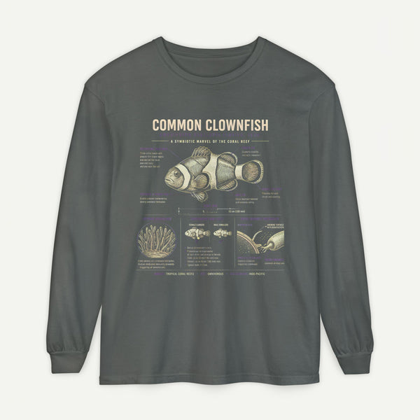 Common Clownfish Anatomy Long Sleeve Tee