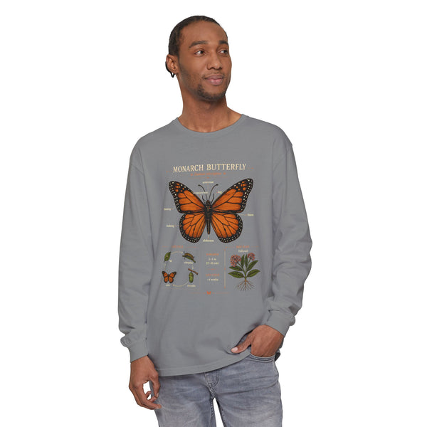 Monarch Butterfly Anatomy Long Sleeve Tee