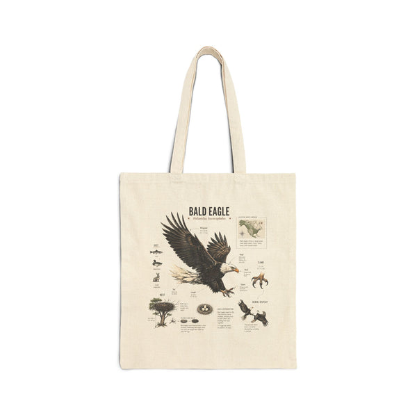 Bald Eagle Anatomy Canvas Tote