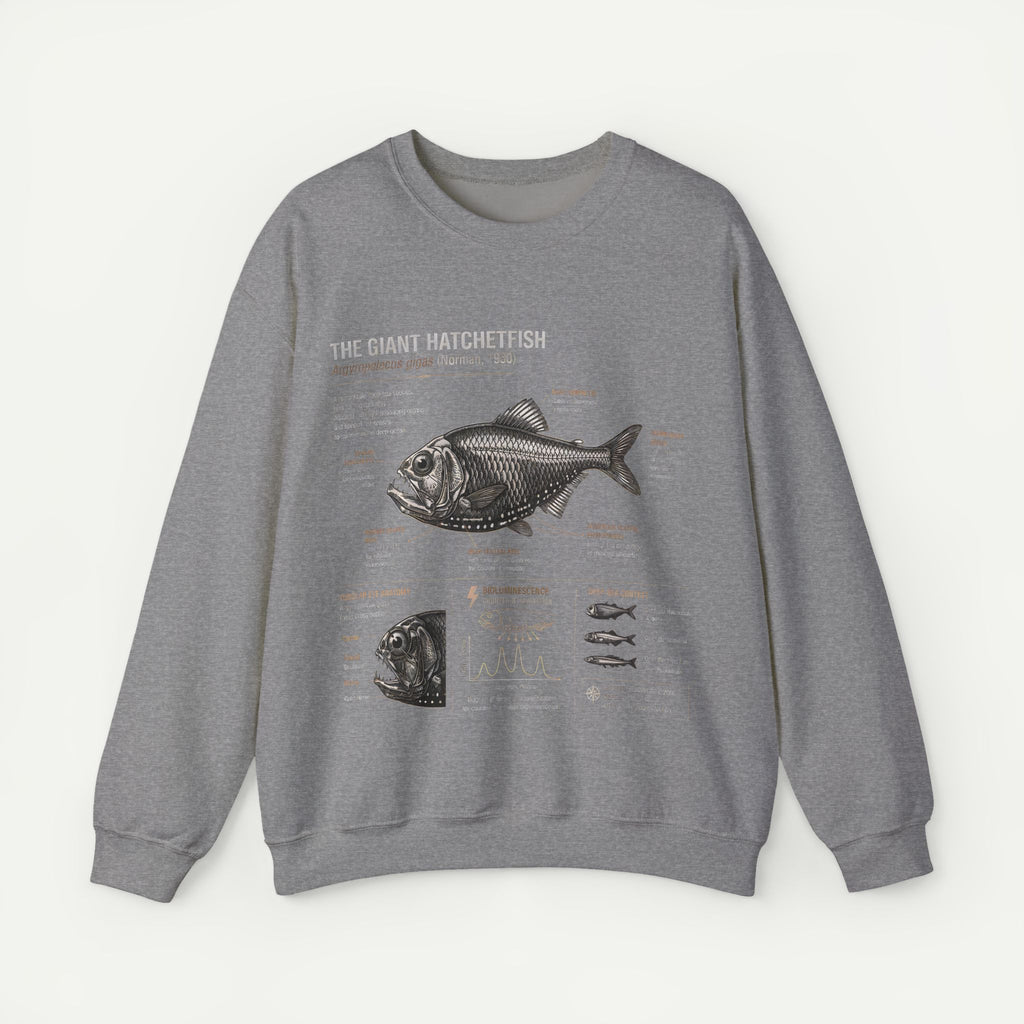 Hatchetfish Anatomy Sweatshirt — The Giant Hatchetfish Marine Science Crewneck