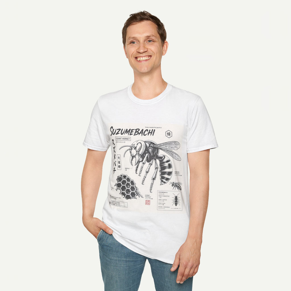 Suzumebachi Giant Hornet Anatomy T-Shirt — Japanese Illustration Graphic Tee
