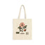 Botanical Rosehip Tote Bag — Vintage Floral Cotton Canvas Grocery Tote