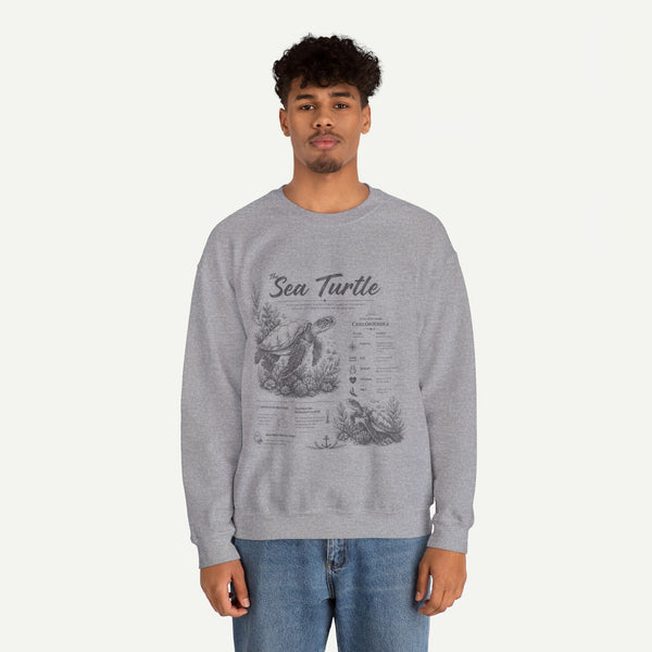 Sea Turtle Anatomy Crewneck Sweatshirt