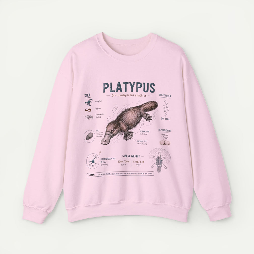 Platypus Anatomy Sweatshirt — Vintage Scientific Illustration