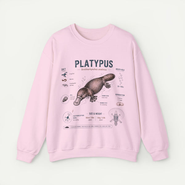 Platypus Anatomy Sweatshirt — Vintage Scientific Illustration