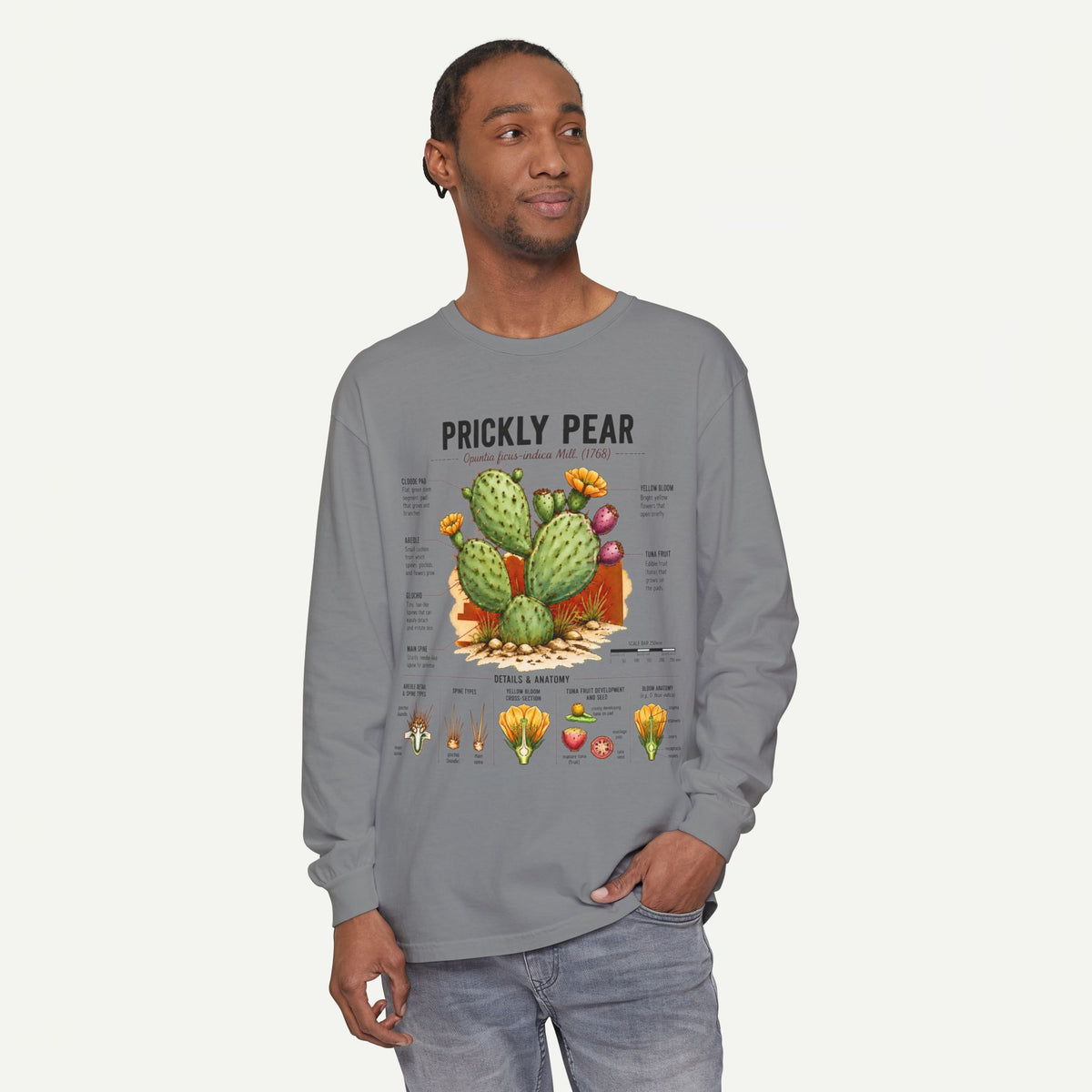 Prickly Pear Botanical Long Sleeve Shirt