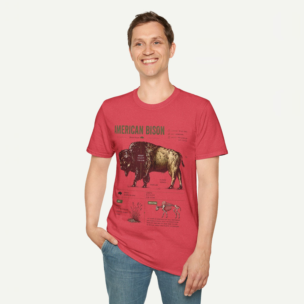 Vintage American Bison Anatomy T-Shirt