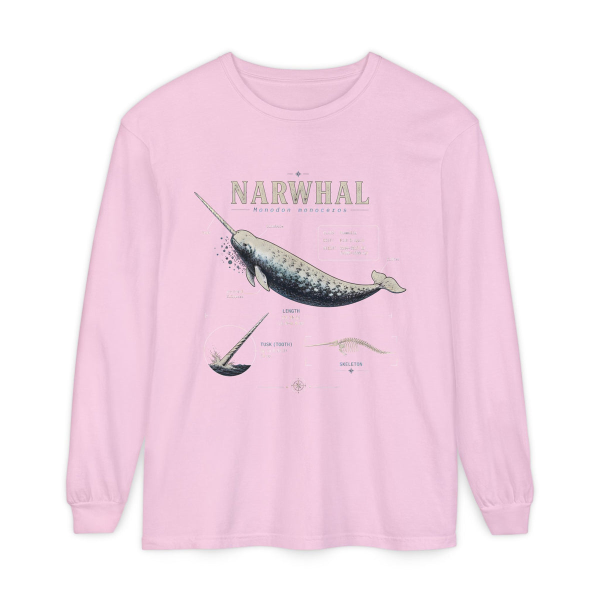 Narwhal Anatomy Long Sleeve Tee