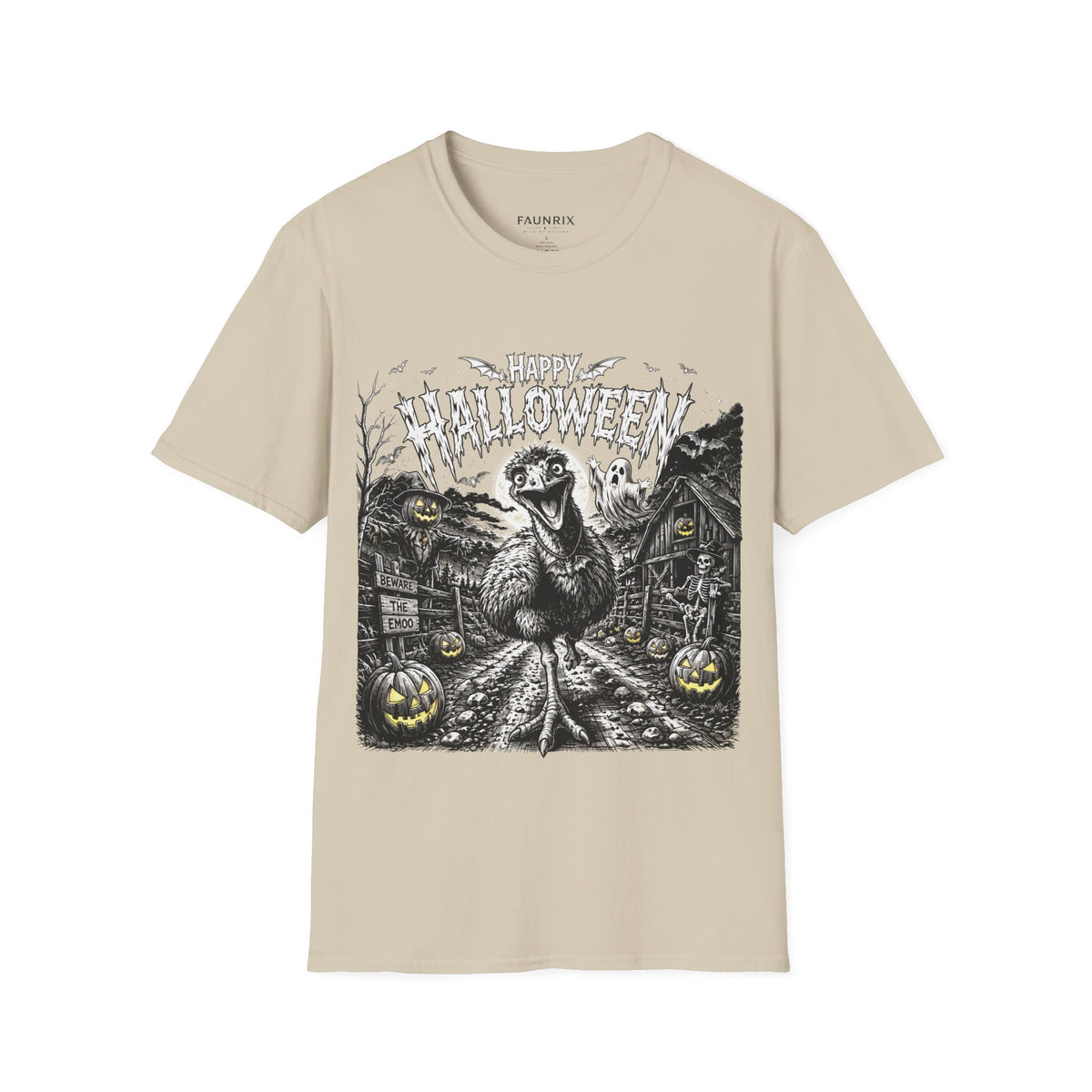 Halloween Vintage Goose T-Shirt — Happy Halloween Retro Horror Graphic