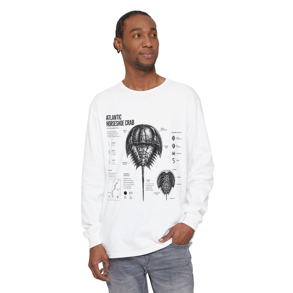 Atlantic Horseshoe Crab Anatomy Long Sleeve Tee