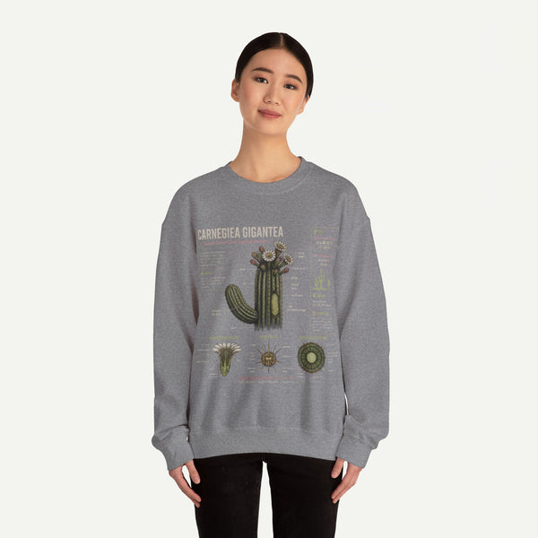 Carnegiea Gigantea Cactus Sweatshirt — Botanical Diagram Crewneck