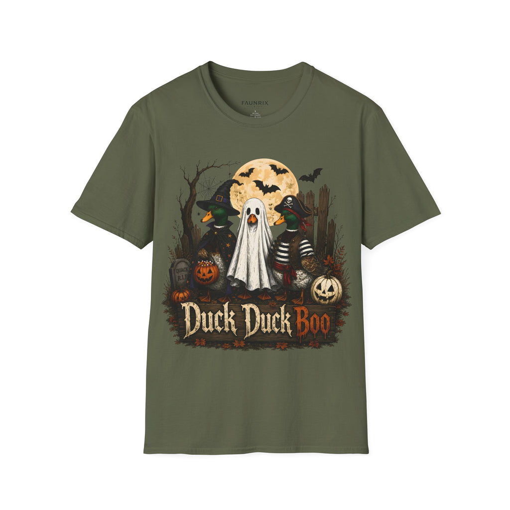 Duck Duck BOO! Halloween T-Shirt — Cute Spooky Duck Costume Tee