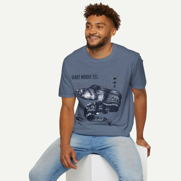 Moray Eel Anatomy Graphic T-Shirt — Vintage Scientific Illustration Tee