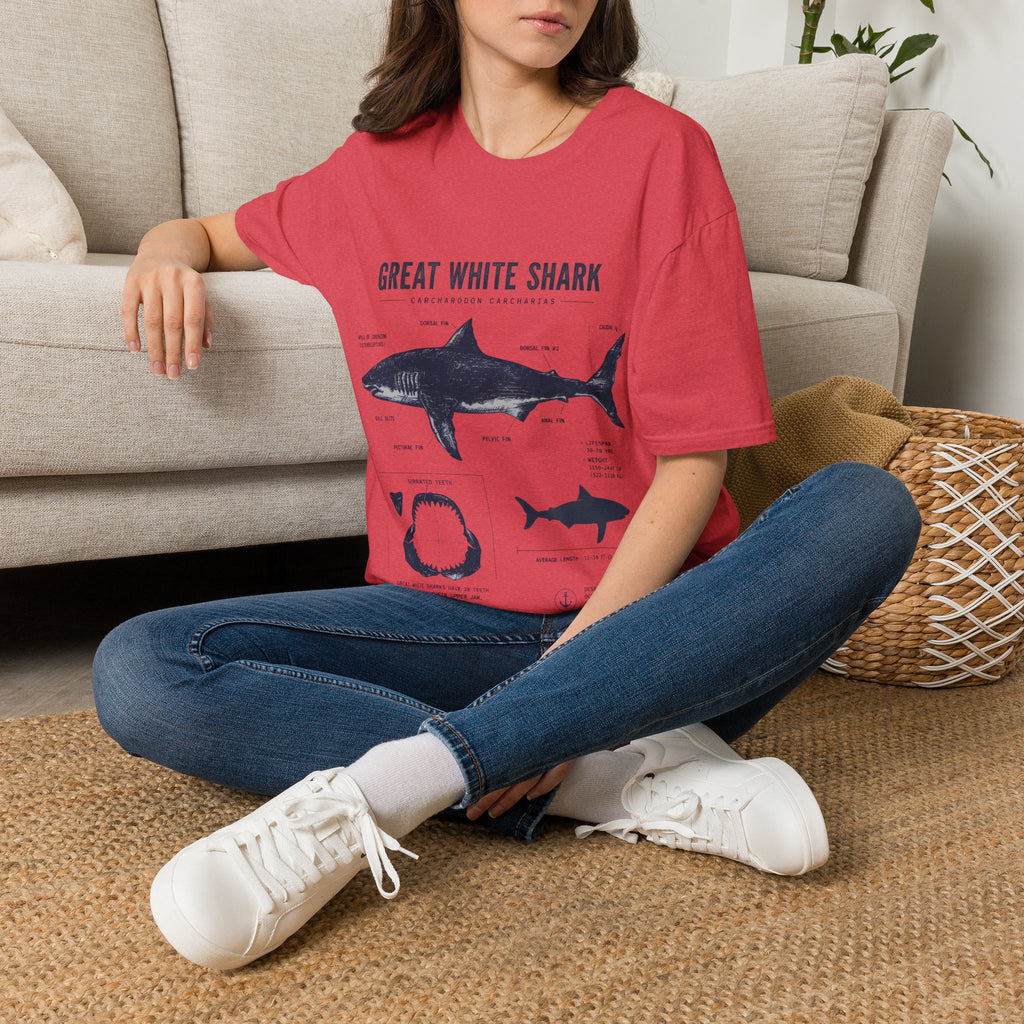Great White Shark Anatomy T-shirt