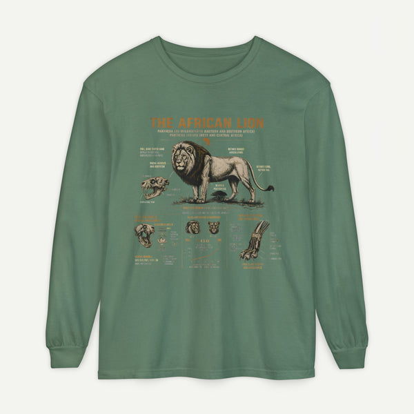 The African Lion Anatomy Long Sleeve Shirt