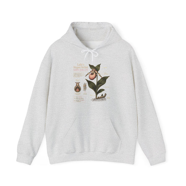Botanical Peach Illustration Hoodie — Vintage Botanical Chart Sweatshirt