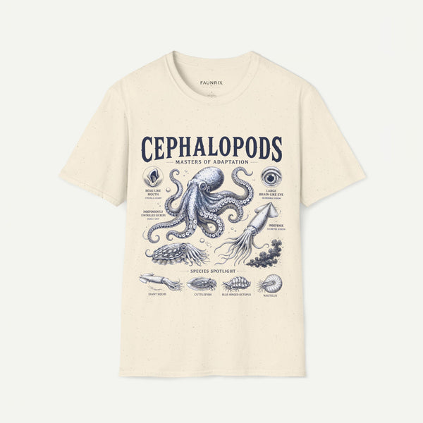Cephalopods T-Shirt — Masters of Adaptation Vintage Octopus Graphic Tee