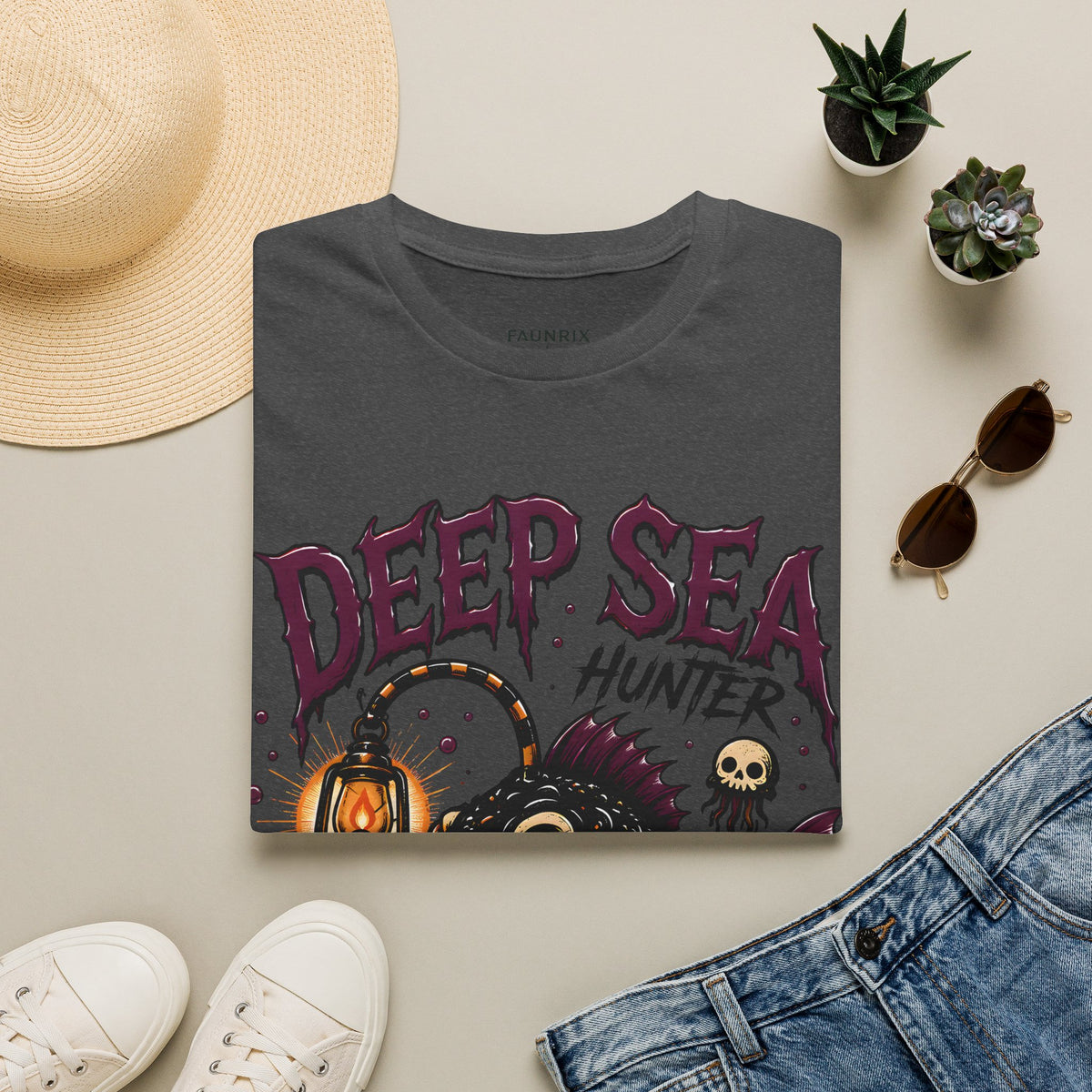 Deep Sea Hunter T-Shirt — Anglerfish Graphic Tee