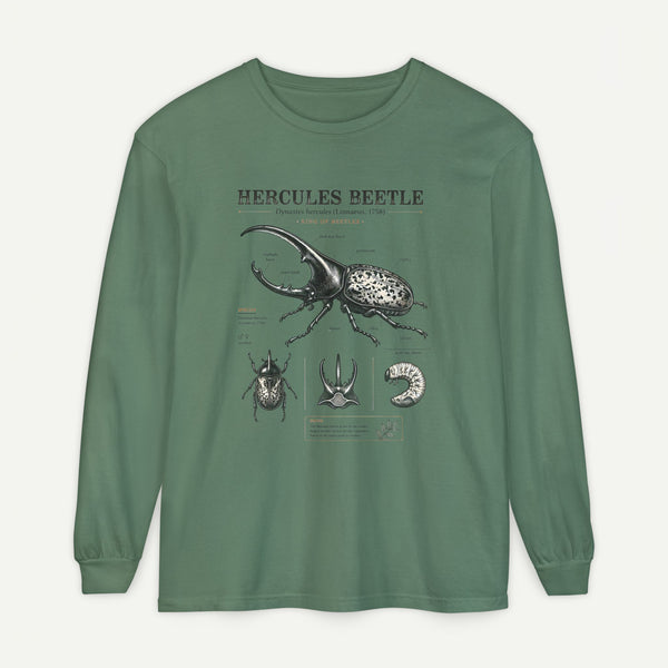 Hercules Beetle Anatomy Long Sleeve Tee