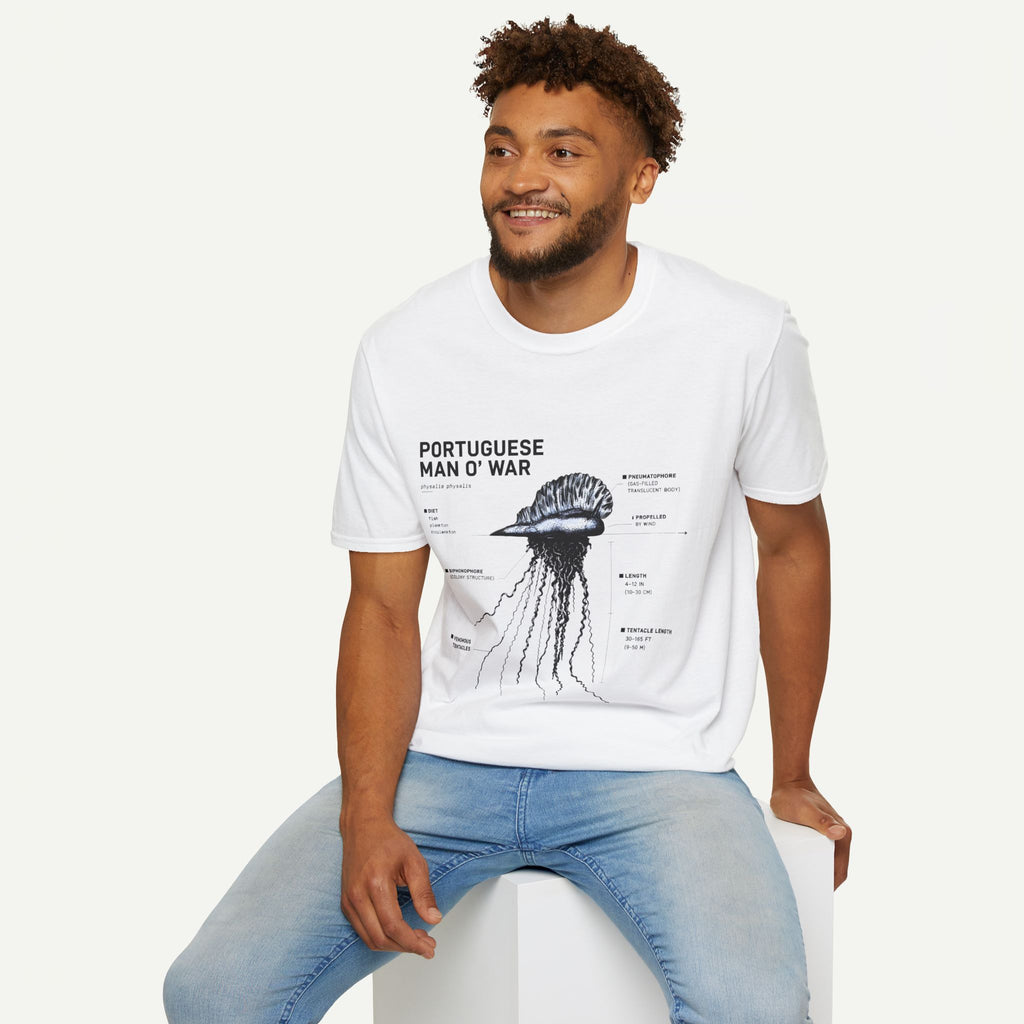 Portuguese Man O' War Anatomy T-Shirt — Marine Biology Graphic Tee