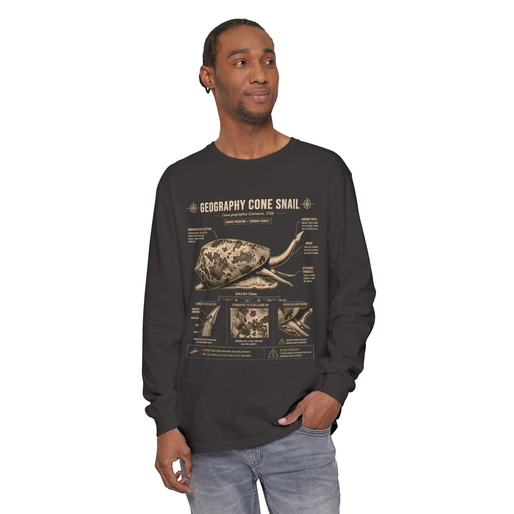 Geography Cone Snail Anatomy Long Sleeve Tee