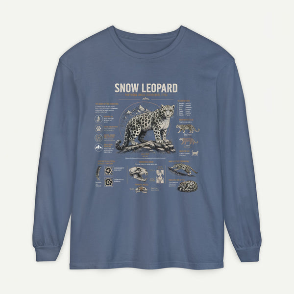 Snow Leopard Anatomy Long Sleeve Tee