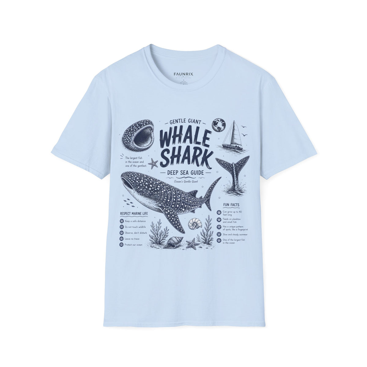Whale Shark Anatomy T-Shirt — Deep Sea Guide Graphic Tee