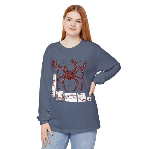 King Crab Anatomy Long Sleeve T-Shirt
