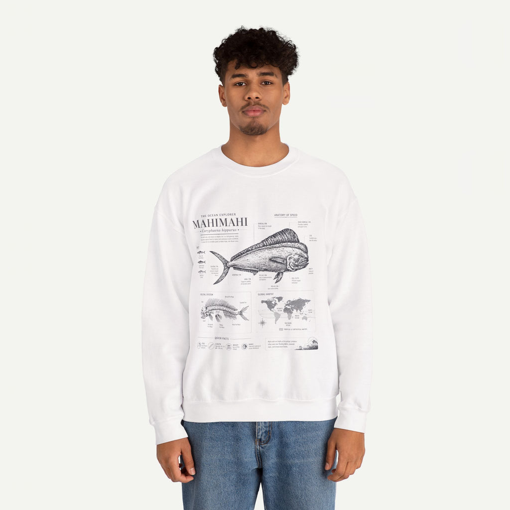 Mahi Mahi Fish Anatomy Sweatshirt