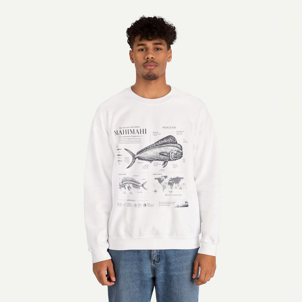 Mahi Mahi Fish Anatomy Sweatshirt