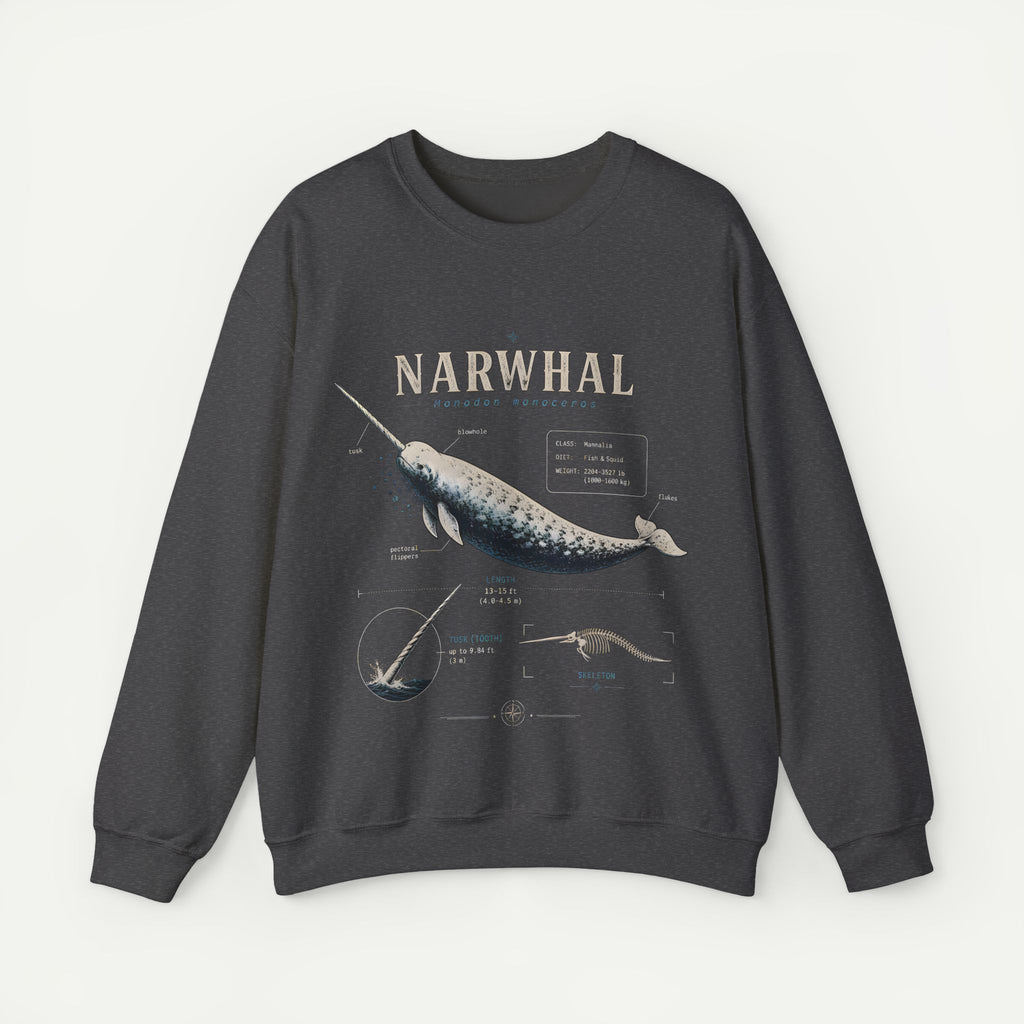 Narwhal Anatomy Crewneck Sweatshirt
